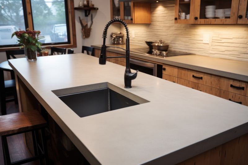 Concrete Countertop Installation
